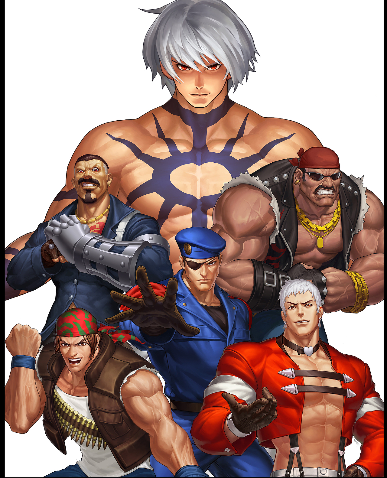 17年左右的项目图《拳皇98终极之战》页游的立绘