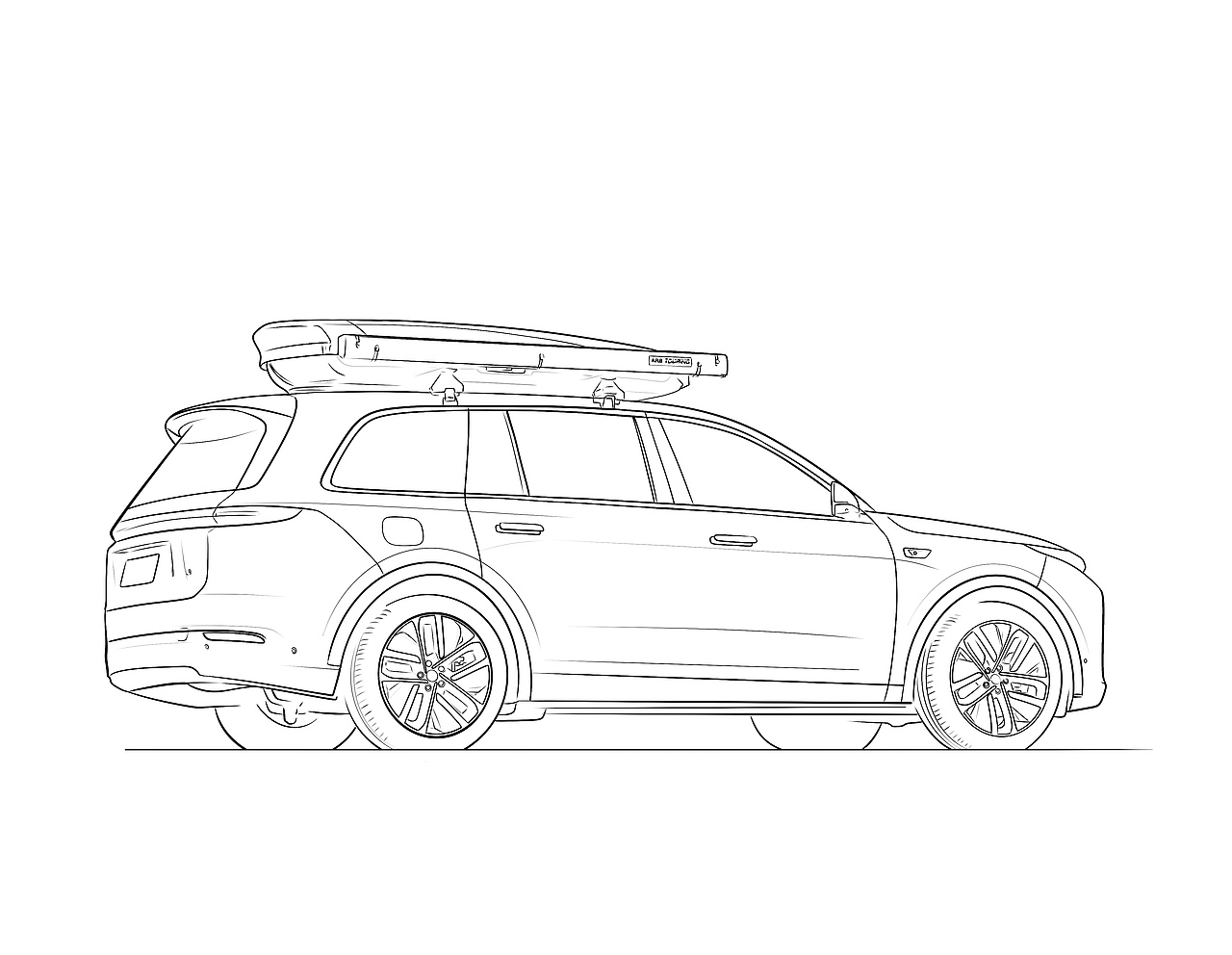 【汽车手绘】背书包的理想L9（图ZMzUwMzM3NDUy） - 创作习作 - 站酷设计师拿画笔的APE原创素材 - 站酷ZCOOL