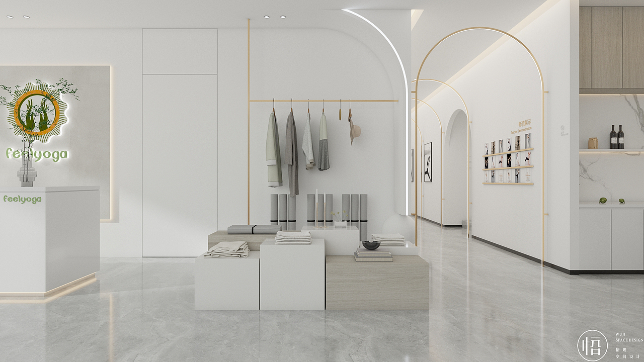 ▲展示区,Display Area
<br>温润且不失典雅,<br>简约干净且不简单,<br>目之所及尽是温柔又治愈的空间。