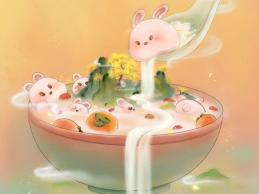 来一碗可爱的汤圆吧