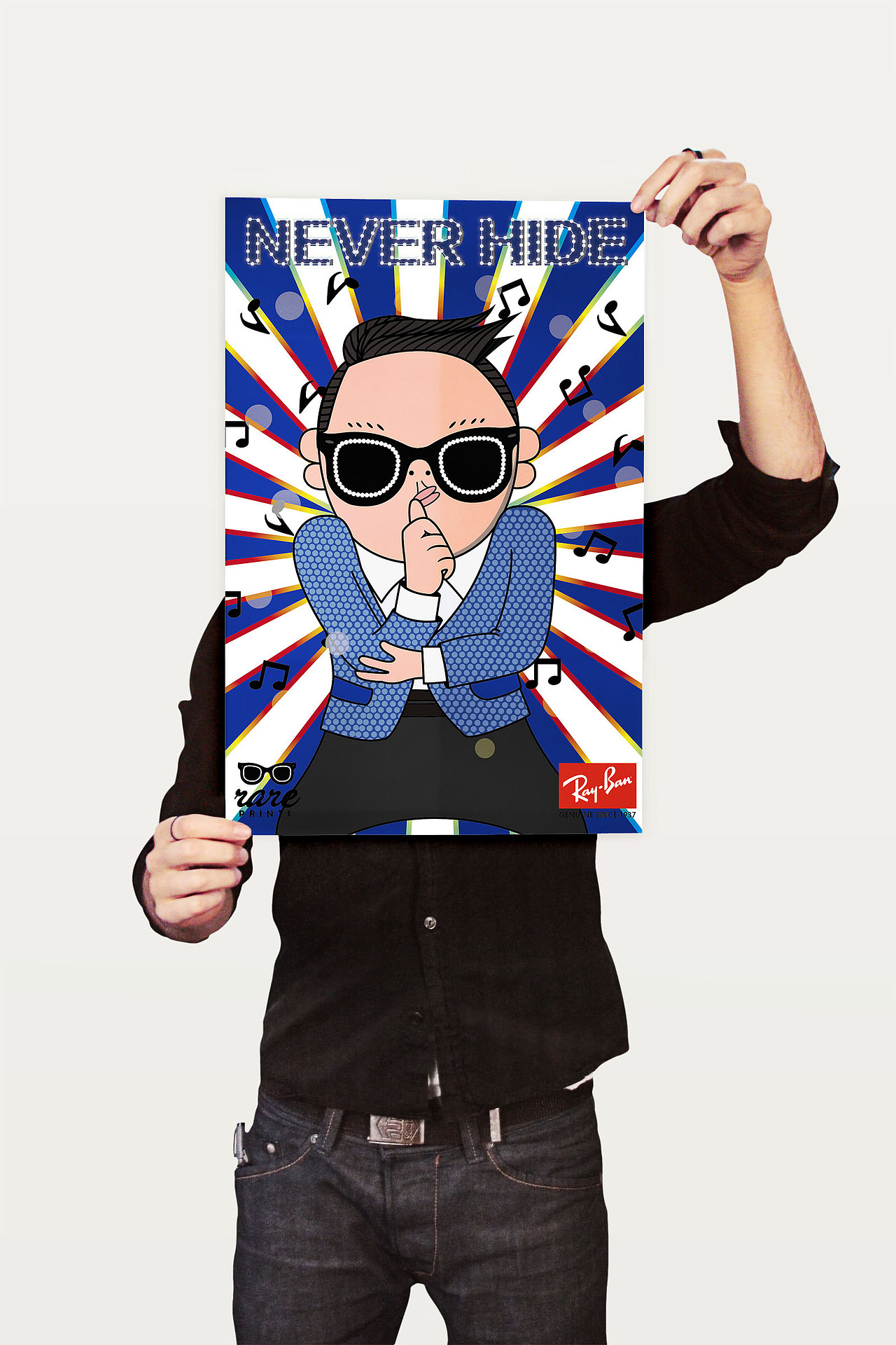 雷朋眼镜主题海报虚拟构想