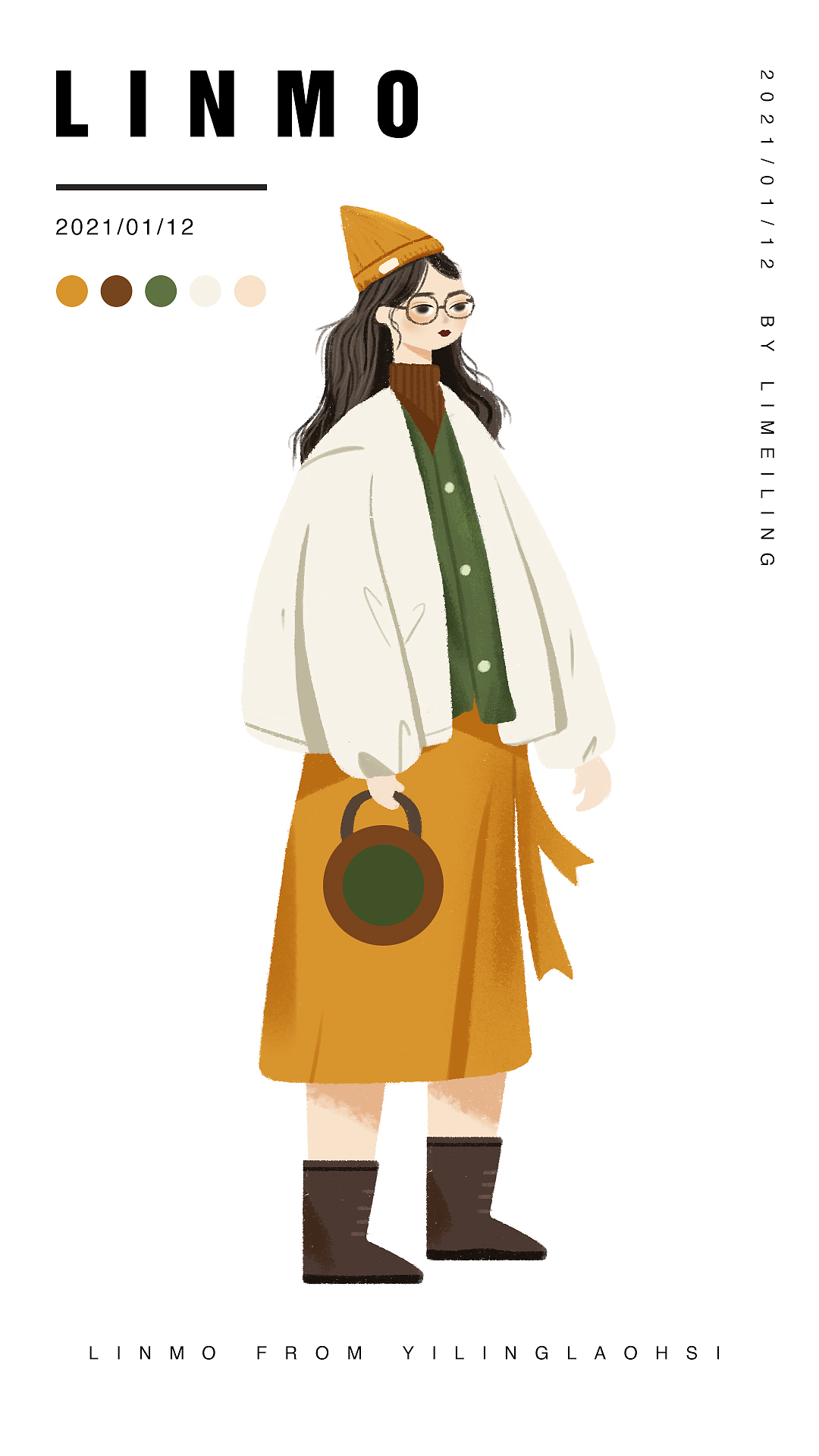 临摹-人物穿搭（图ZMjM5NzA2NDky） - 商业插画 - 站酷设计师曼珠沙华007原创素材 - 站酷ZCOOL