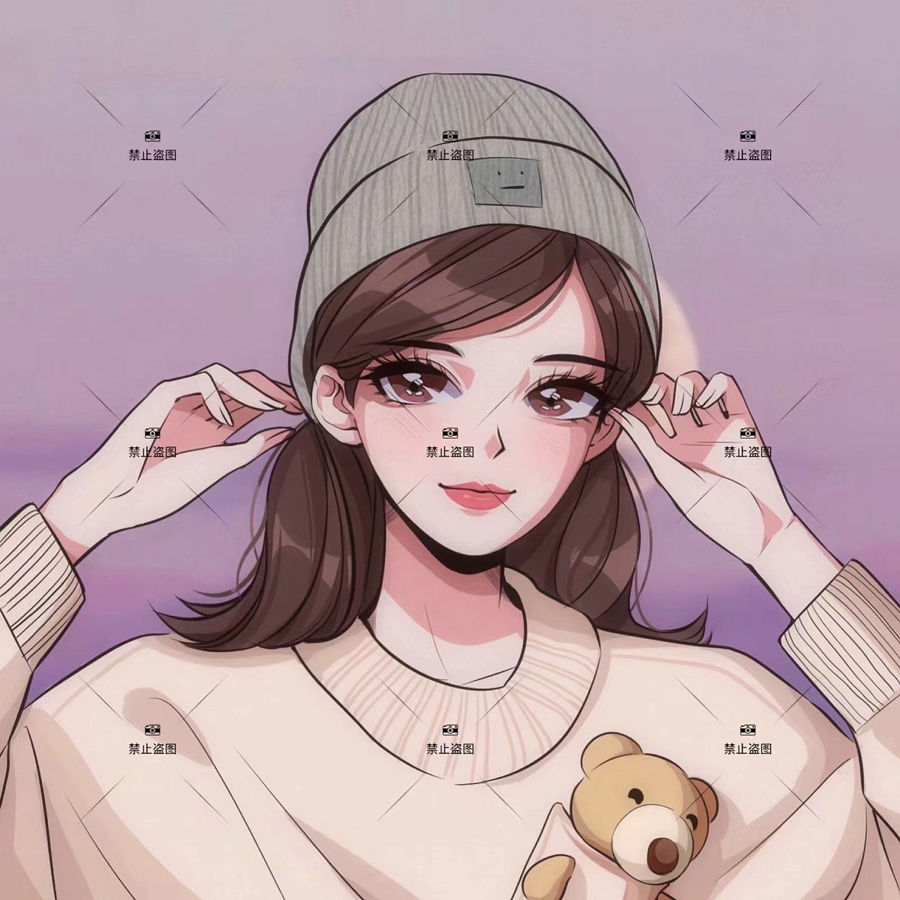 手绘头像|插画|艺术插画|阿离手绘_原创作品-站酷zcool