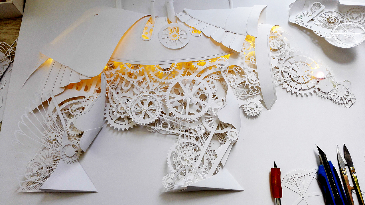 纸雕犀牛+动物世界（图ZMTEzNzY1MDA0） - 其他手工艺 - 站酷设计师尹利帅纸艺师原创素材 - 站酷ZCOOL