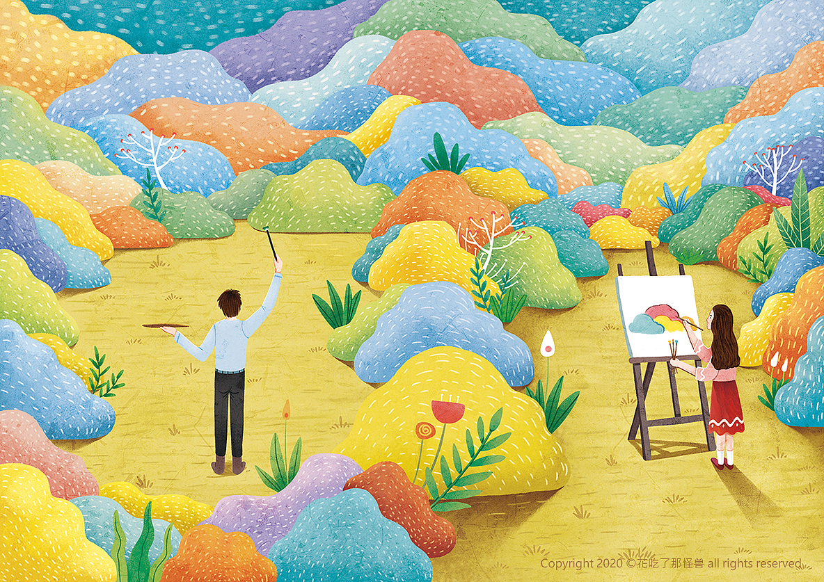 2019年合作的杂志图（图ZMjA0NDEyMTg0） - 商业插画 - 站酷设计师花吃了那怪兽原创素材 - 站酷ZCOOL