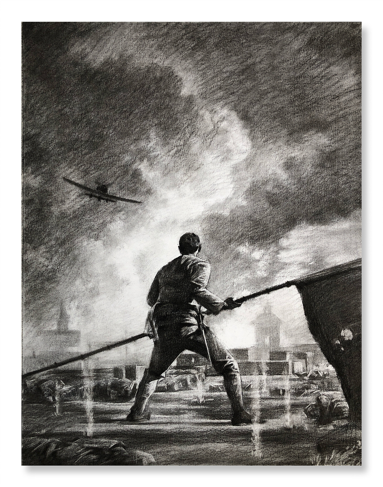 素描电影场景八佰