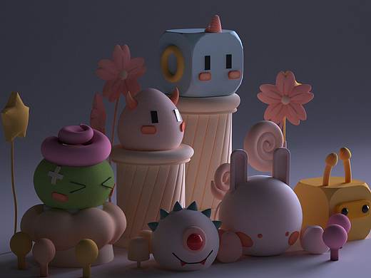 九月中旬到十月初的一些三维场景汇总（个人主页-ZNDAzNjU0MDA=） - 其他三维 - 站酷设计师sin羊原创素材 - 站酷ZCOOL