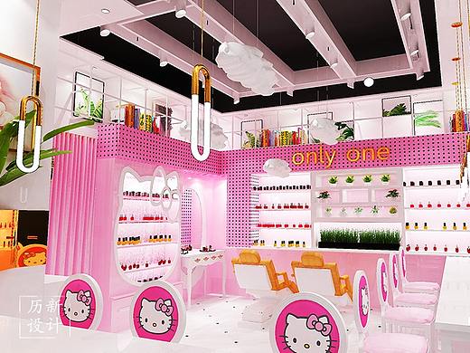美甲流行前沿：小店如何设计成时尚mini粉网红美甲店