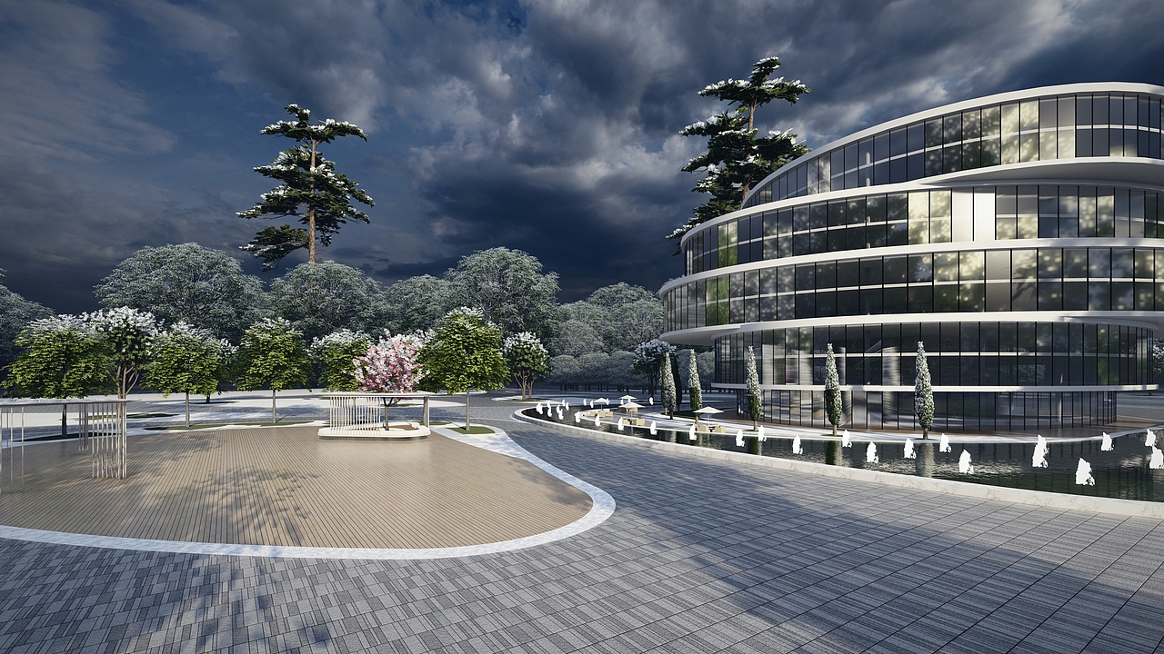 展示区建筑景观效果图（图ZMjUzMDUwOTU2） - 建筑设计 - 站酷设计师噜嚕噜噜鲁鲁修原创素材 - 站酷ZCOOL