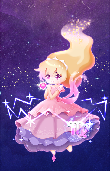 星座小妹妹（图ZMzY0MDcxNTM2） - 商业插画 - 站酷设计师大燕丸子原创素材 - 站酷ZCOOL