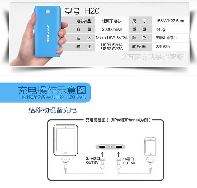 淘宝首页电器店招充电宝移动电源