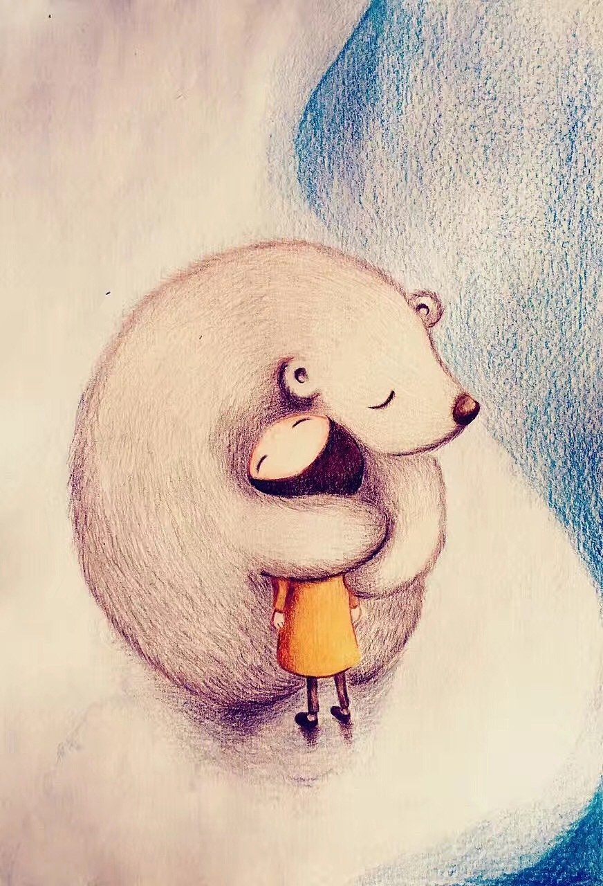 拥抱|插画|创作习作|sandyzhang77_原创作品-站酷zcool