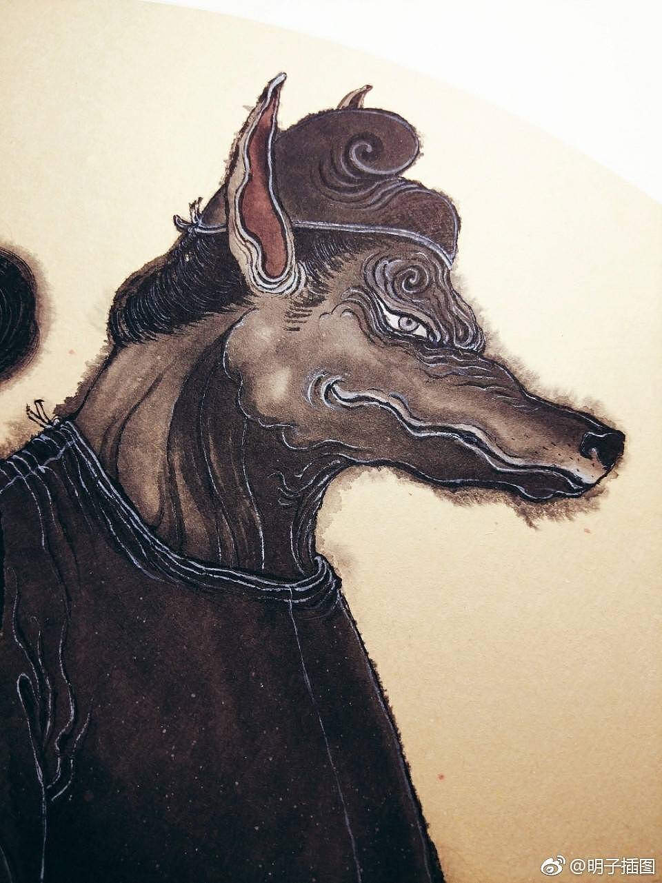 影子（图ZMTA4MzE4MDMy） - 绘画 - 站酷设计师明子水墨奇幻世界原创素材 - 站酷ZCOOL