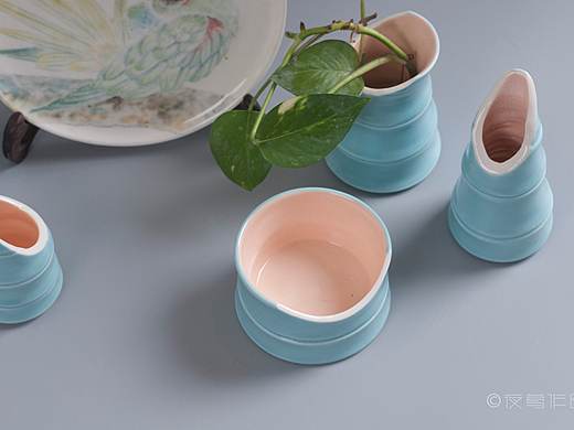 陶藝《青竹》釉下彩繪（個人主頁-ZMjY3NjY3MTI=） - 工藝品設(shè)計 - 站酷設(shè)計師夜鶯琉璃原創(chuàng)素材 - 站酷ZCOOL