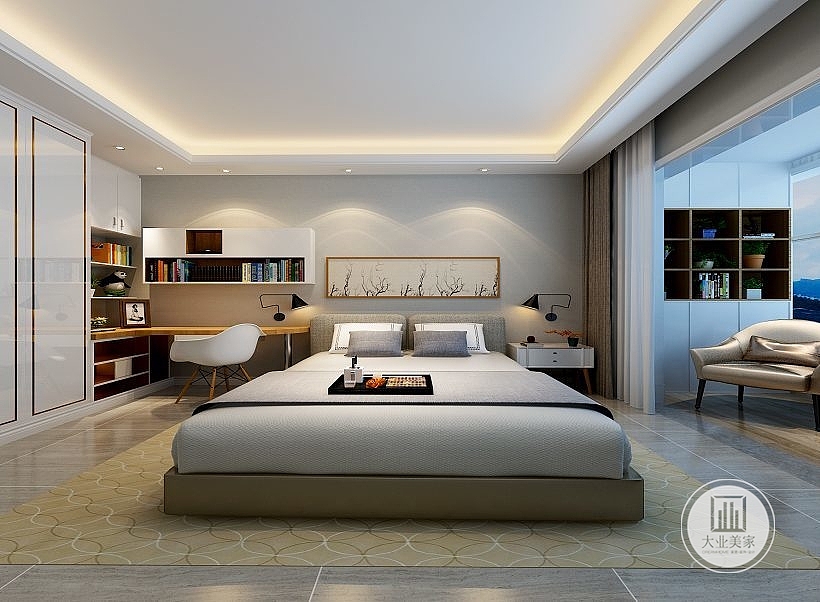 楼盘名称：荣盛华府185平现代简约效果图
案例风格：北欧风格  <br>案例户型：三居  <br>户型面积：100-200㎡ <br>西江月户型， 3室3厅3卫0厨， 建筑面积约185.00平米<br>户型描述:居室: 3室3厅3卫0厨  建筑面积: 约185.00㎡ 朝向: 朝南<br>客厅：5.1开间客厅连接大阳台，采光好。厨房：U型布局厨房，便于操作。卫生间：独立淋浴间，干湿分离。<br>