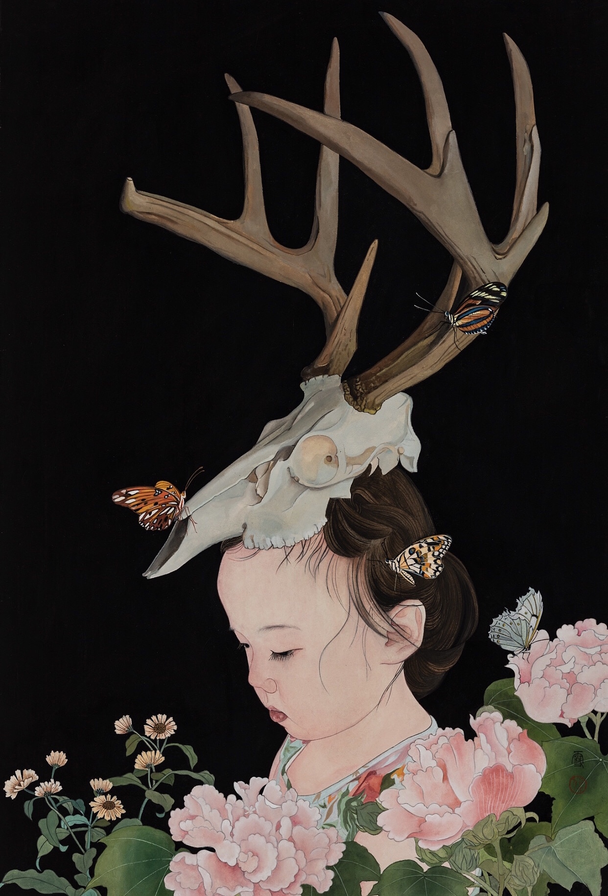 《夏日宝贝》系列 纸本设色 2019（图ZMTc0NzkxMDgw） - 绘画 - 站酷设计师代瑞雪原创素材 - 站酷ZCOOL