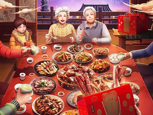 汤臣杰逊【五芳斋年货节页面品牌新视觉作品分享】