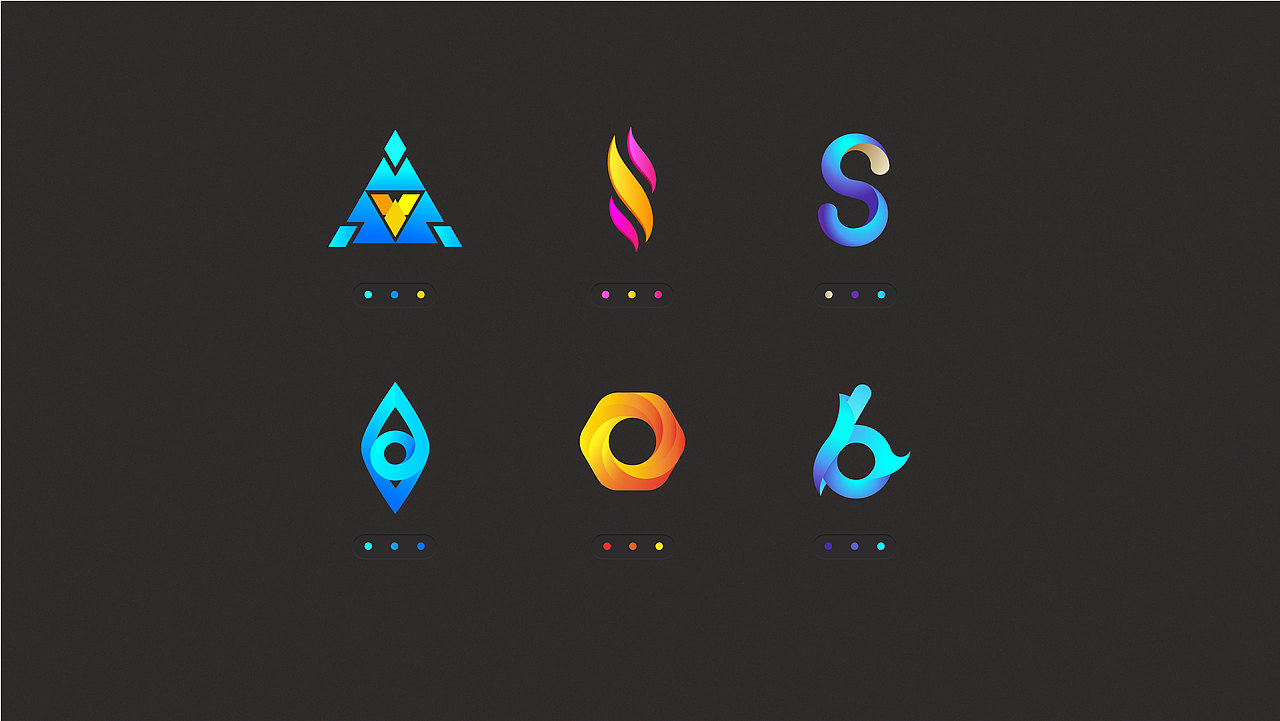 渐变风格logo设计（图ZOTczODcwODQ=） - Logo - 站酷设计师大污云原创素材 - 站酷ZCOOL