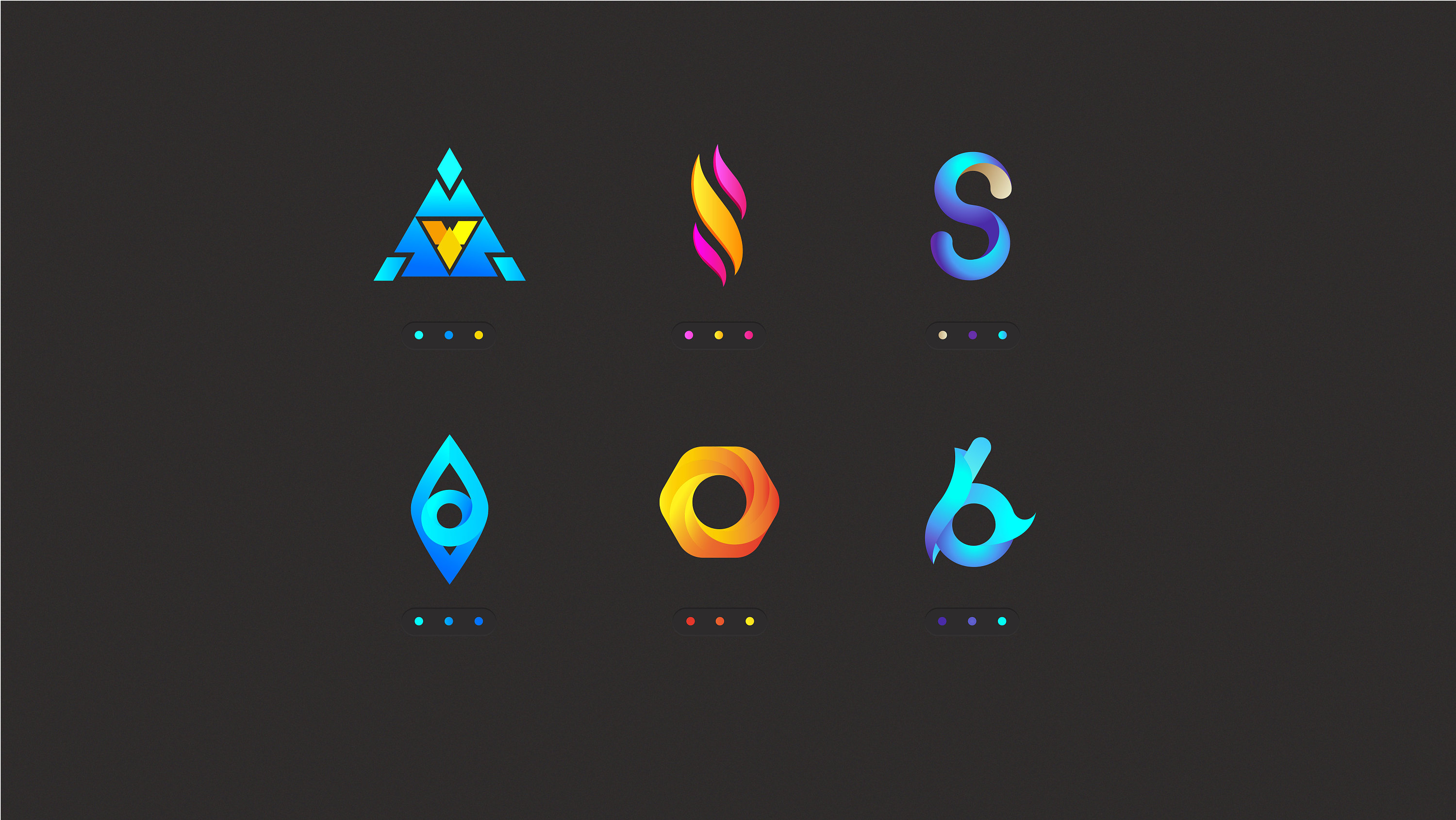 渐变风格logo设计|平面|标志|大污云 - 原创作品 - 站酷 (zcool)