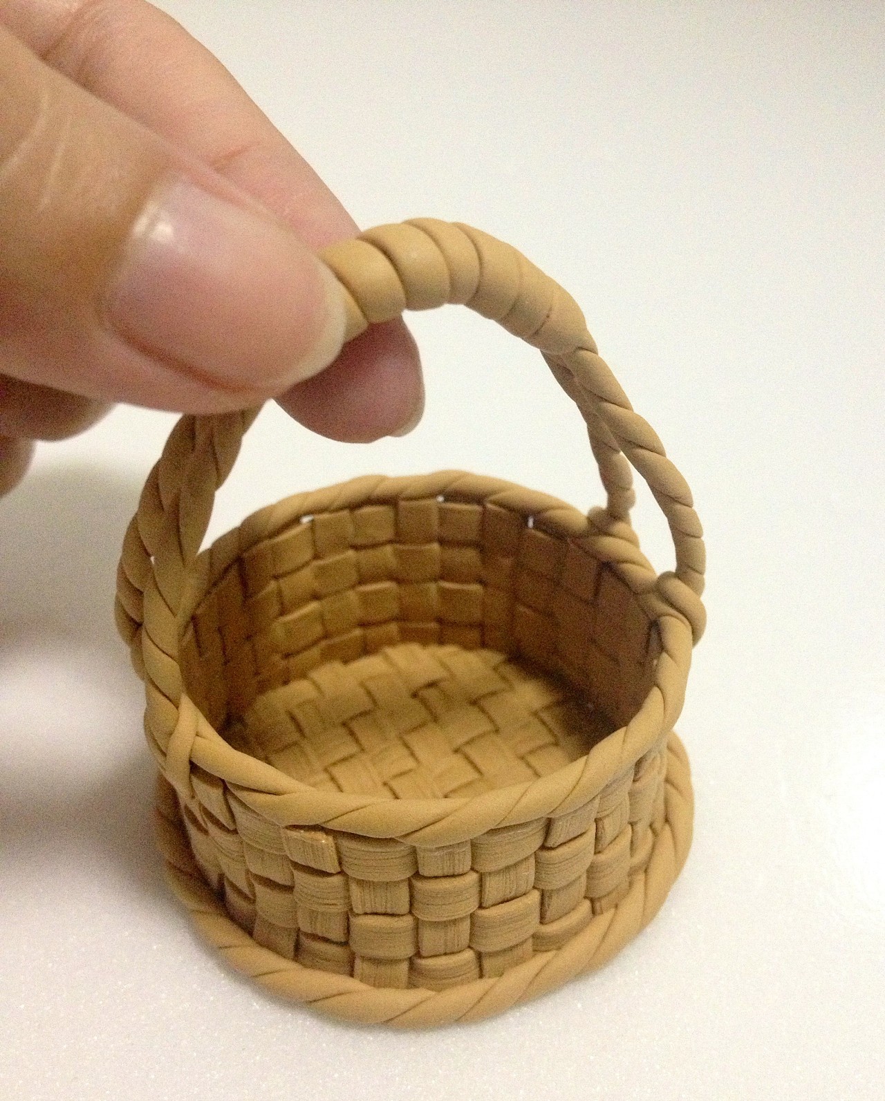 粘土编织水果篮