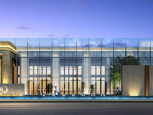 售楼部夜景效果（个人主页-ZMzU5ODE4NzY=） - 建筑设计 - 站酷设计师吴小妮576043622原创素材 - 站酷ZCOOL