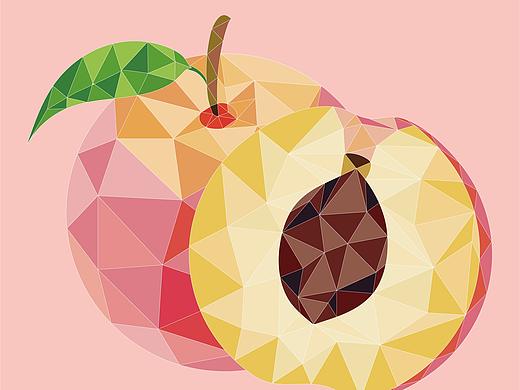 lowpoly风格水果