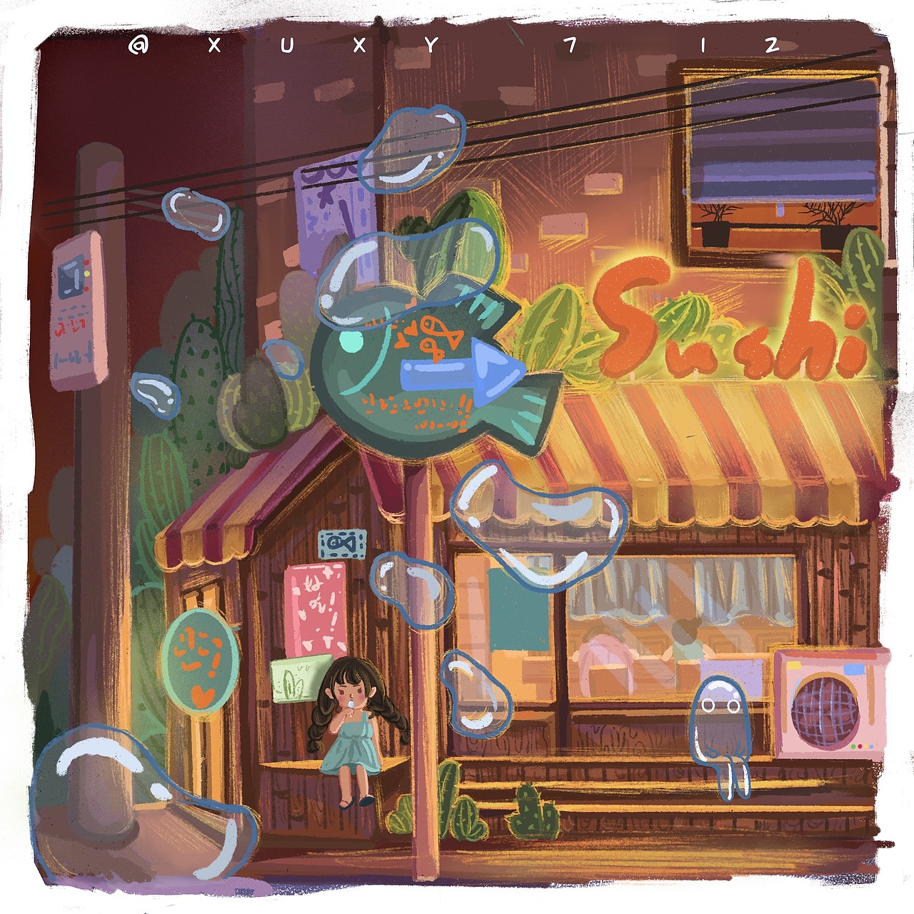 夏天的日记 系列插画（图ZMjI2MzE1NDY0） - 创作习作 - 站酷设计师11enia原创素材 - 站酷ZCOOL