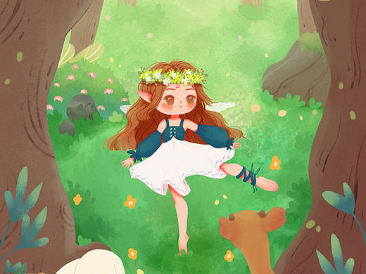 兒插 跳舞（個(gè)人主頁(yè)-ZNzAyNDkxNDA=） - 兒童插畫 - 站酷設(shè)計(jì)師伊之魅原創(chuàng)素材 - 站酷ZCOOL