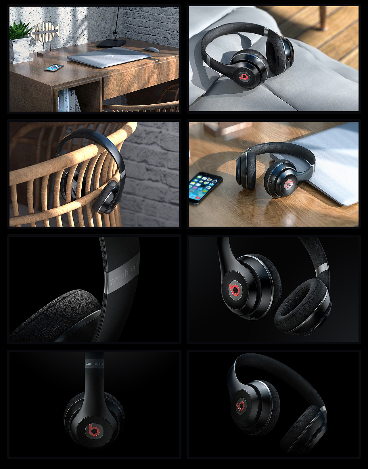 2022款 [耳機(jī)產(chǎn)品丨渲染練習(xí)①] 產(chǎn)品表現(xiàn)の渲染（圖ZMzA1NTgyNzcy） - 其他三維 - 站酷設(shè)計(jì)師Answered原創(chuàng)素材 - 站酷ZCOOL