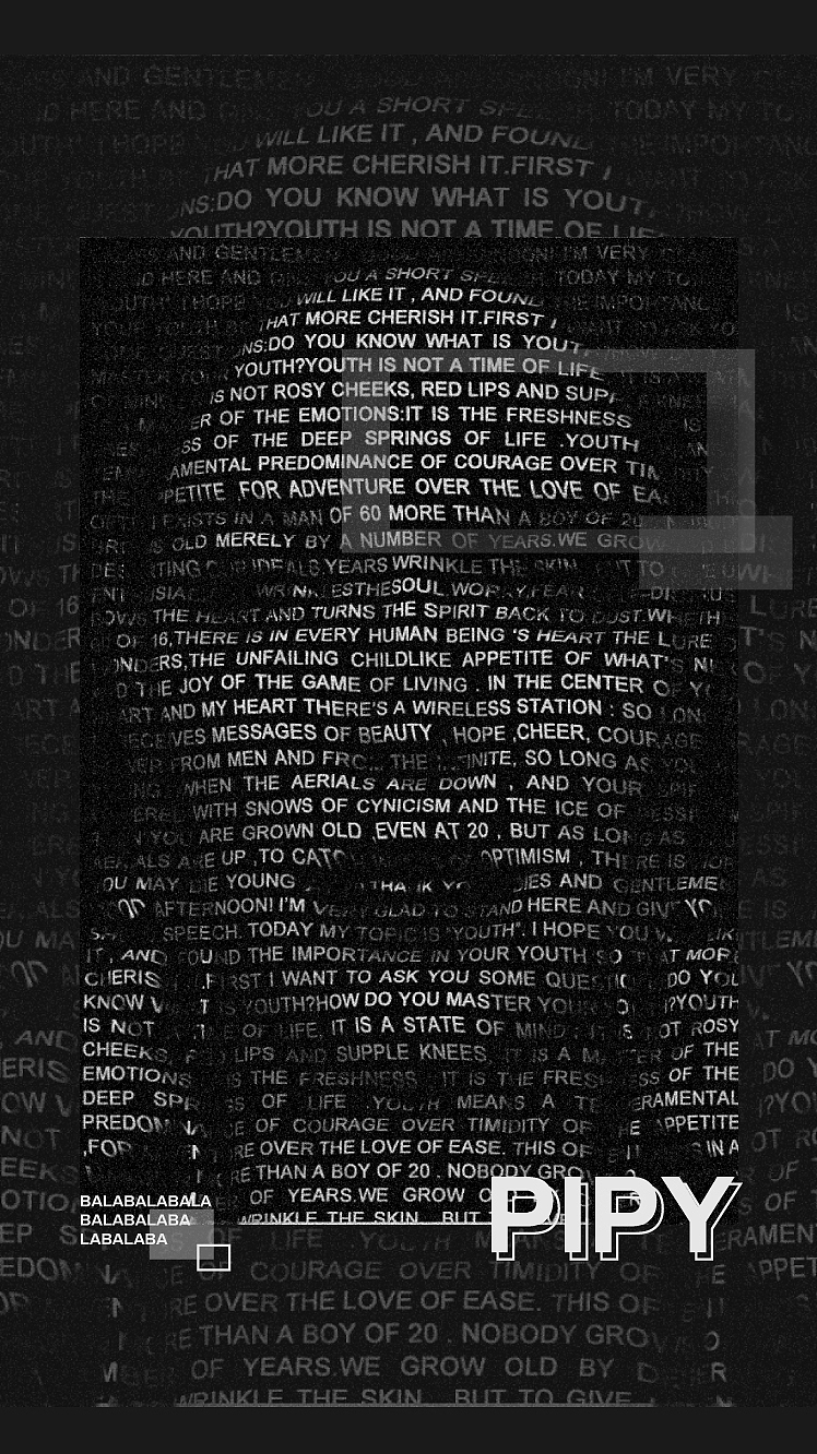 文字制作海报练习