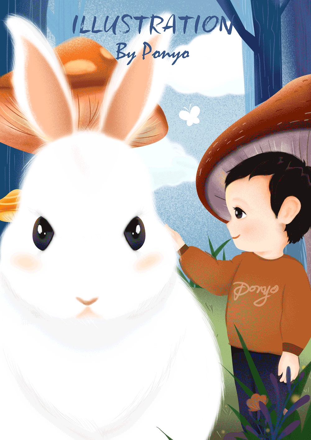 他和他的大兔子（图ZMTQwMTc0MDgw） - 创作习作 - 站酷设计师Timo大魔王原创素材 - 站酷ZCOOL