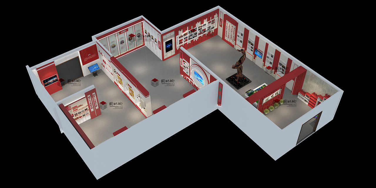 校史馆(全景案例)|空间|展陈设计|图吧唧设计 - 原创作品 - 站酷