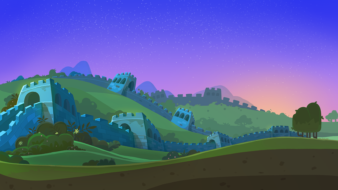 tiny thief风格Q版背景