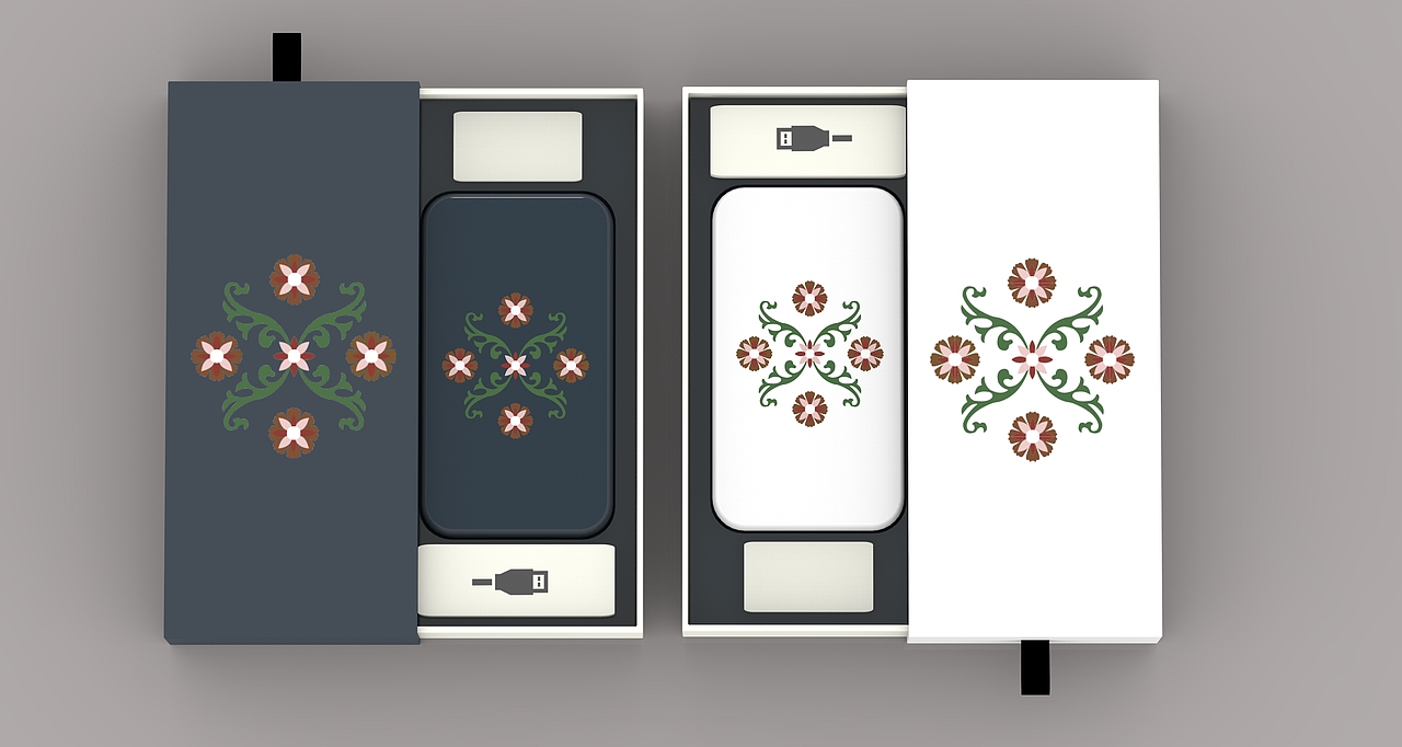 花砖元素充电宝设计（图ZMTE4ODM1MDQ0） - 电子产品 - 站酷设计师马鹿UmaShika原创素材 - 站酷ZCOOL