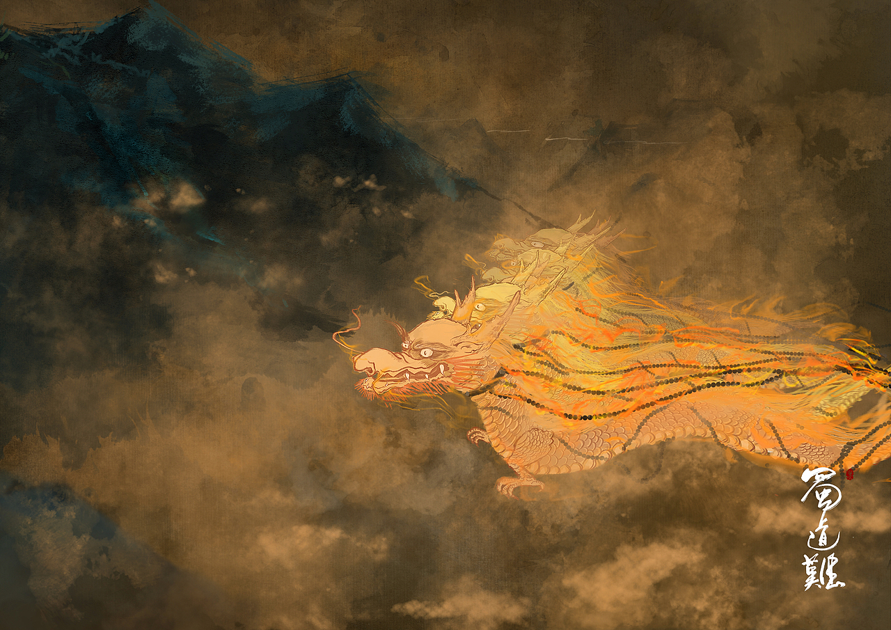 毕业设计蜀道难插画设计