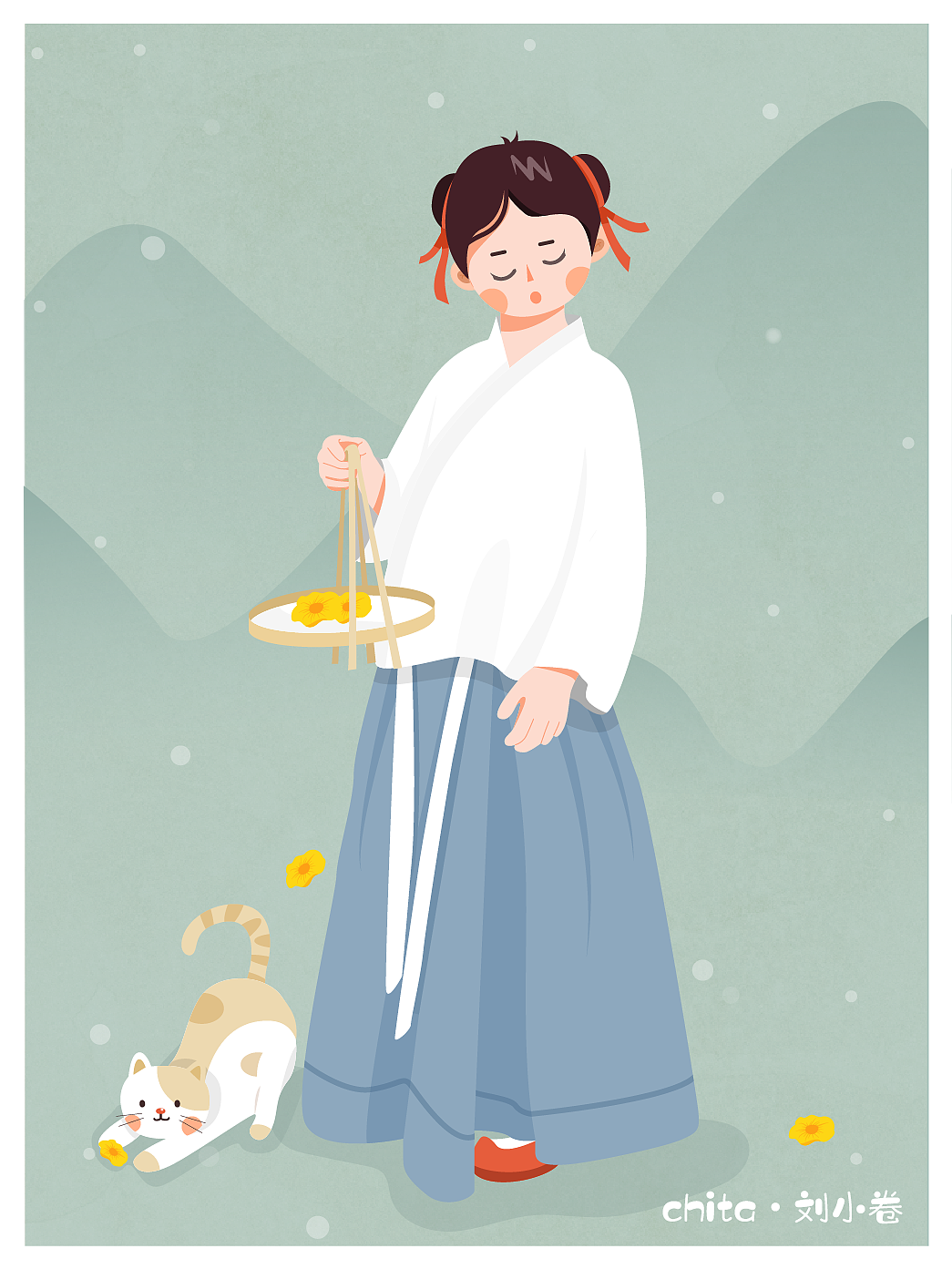 【插画练习】再见2019：是时候立下新的flag了！（图ZMTkyMDAyMTIw） - 创作习作 - 站酷设计师ChitaLiu原创素材 - 站酷ZCOOL