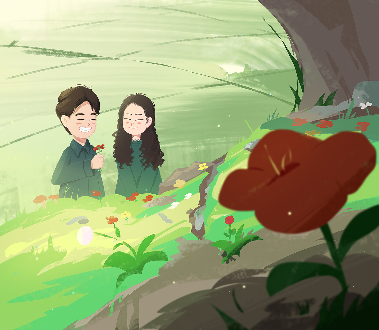 《闲趣》（图ZMTg3MDc3MDIw） - 儿童插画 - 站酷设计师耳东月生sw原创素材 - 站酷ZCOOL