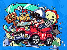 手繪創(chuàng)意插畫