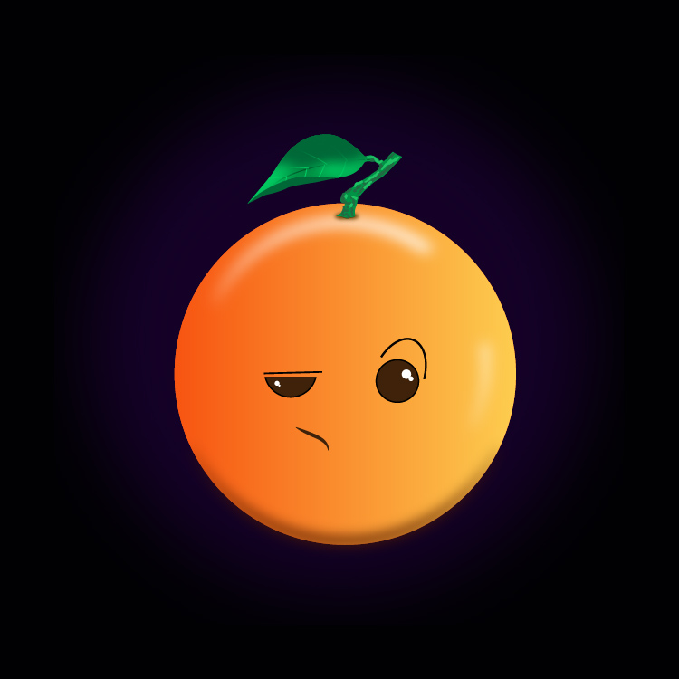 橘子卡通表情包制作