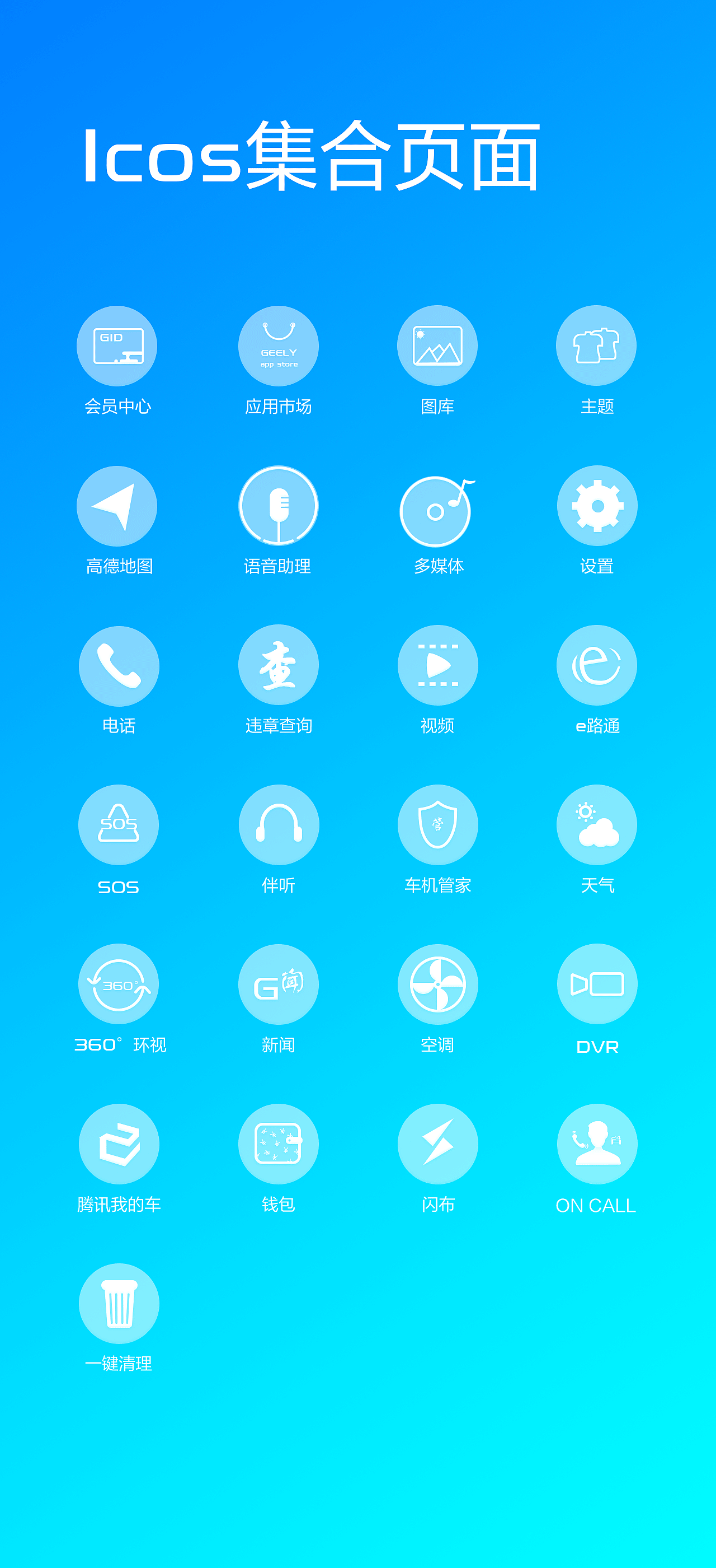 吉利GKUI设计（图ZMTExODE3ODgw） - 图标 - 站酷设计师陌颜若myr原创素材 - 站酷ZCOOL