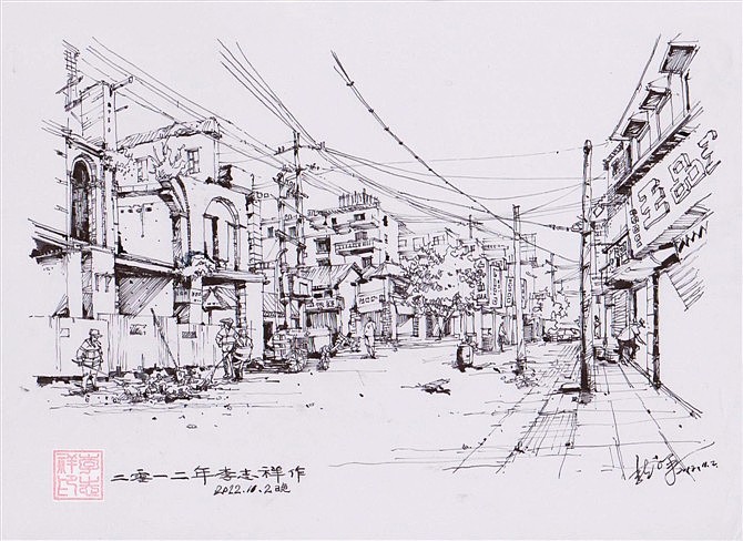 钢笔速写（图ZMjM4ODE0NDA=） - 绘画 - 站酷设计师艺帮设计原创素材 - 站酷ZCOOL