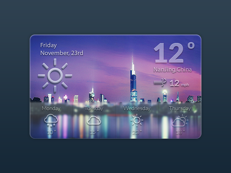 APP天气（图ZNjYzNjA4NTI=） - APP界面 - 站酷设计师马文Feng原创素材 - 站酷ZCOOL