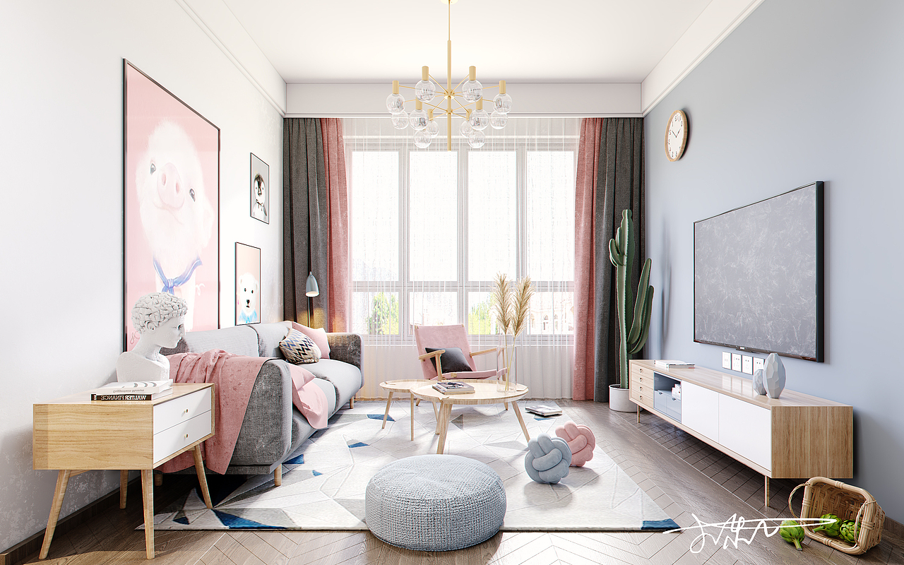 日常搬砖 北欧客厅~