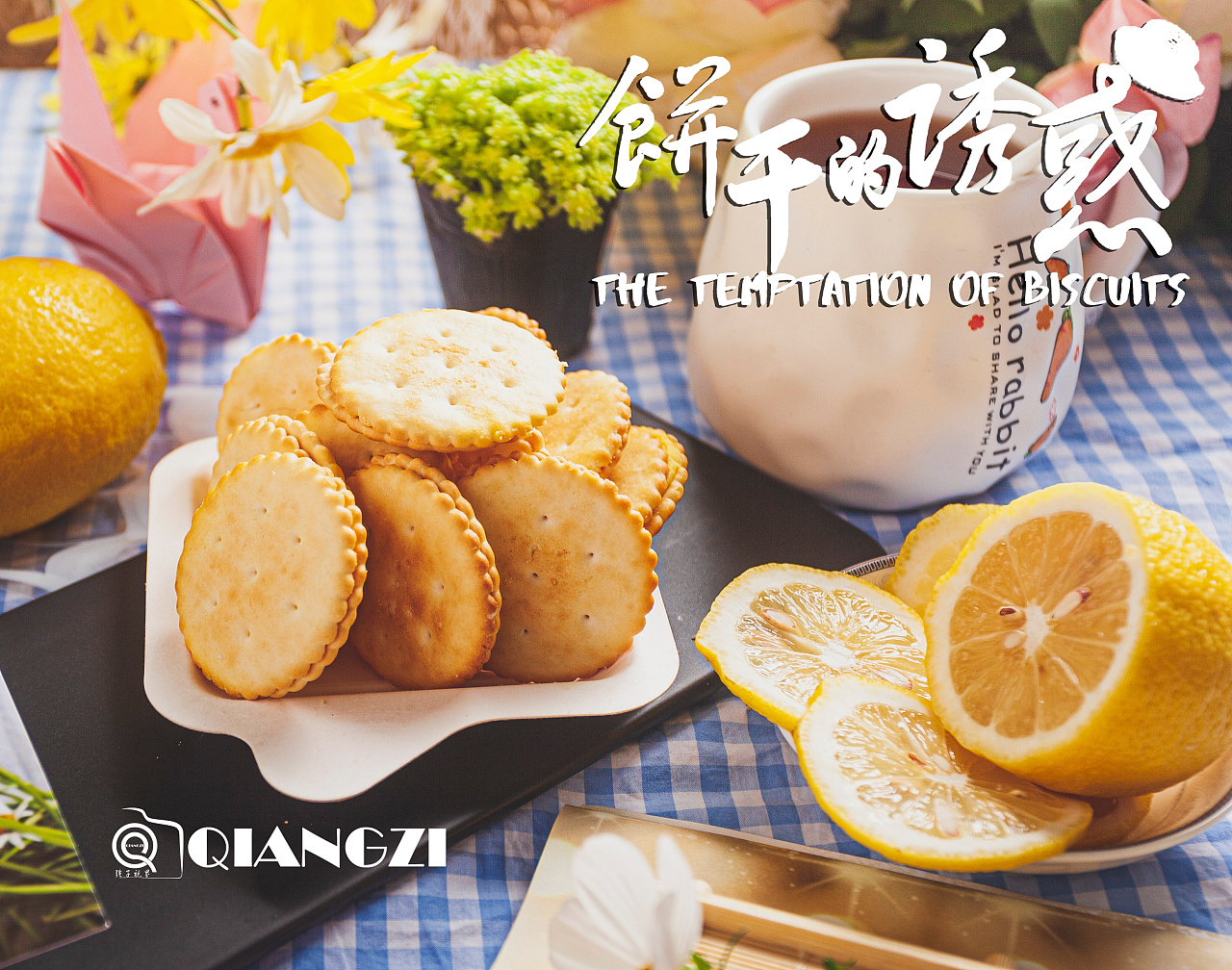 乐味口汉莎三文治夹心饼干食品广告图:圈点摄影培训