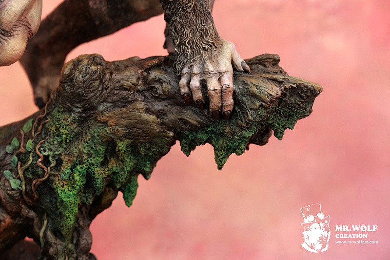 暗夜之狼手涂高端gk定制作品狼人