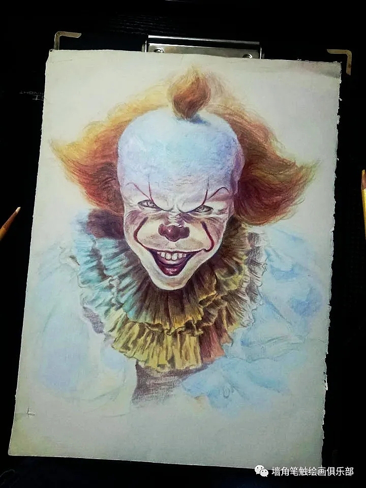【彩铅教程】r级恐怖惊悚升级,《小丑回魂2》让人上头