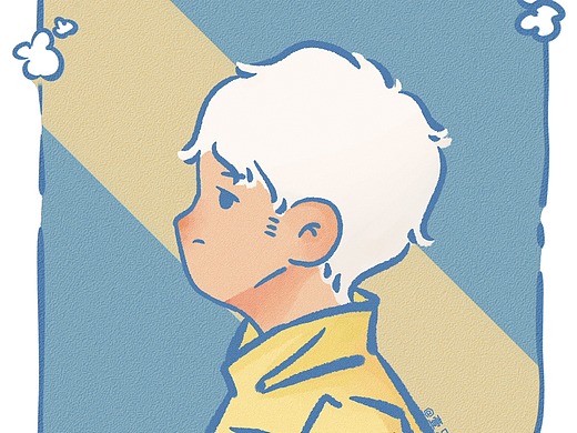 卡通头像侧面照片转真人壹只鸡腿绘画