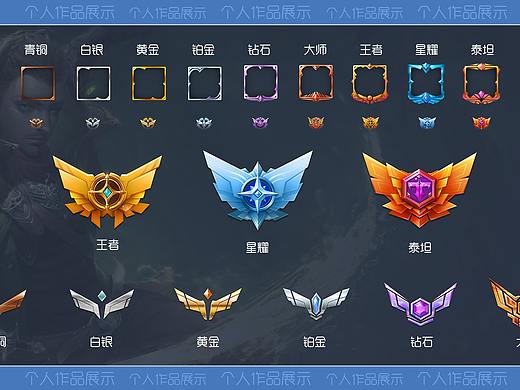 头像框徽章段位设计