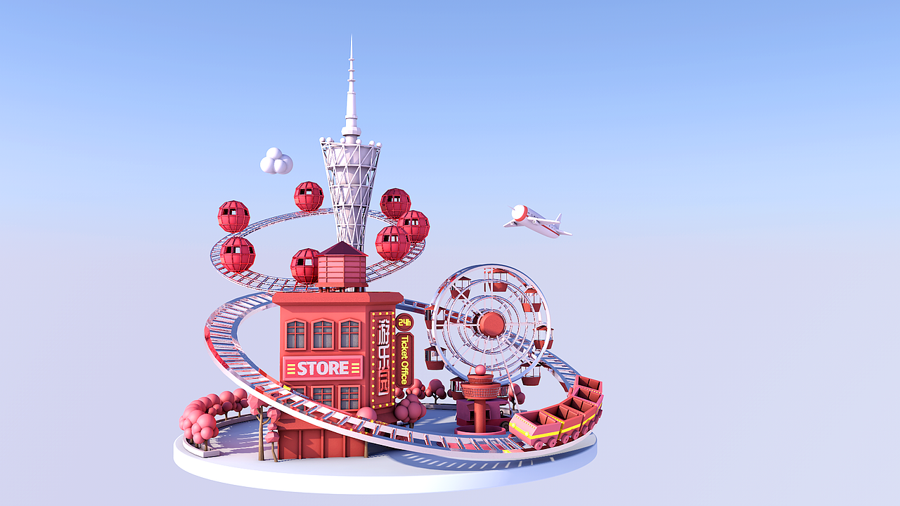 c4d练习3（图ZMTI3ODY5MTA0） - 场景 - 站酷设计师小奇怪原创素材 - 站酷ZCOOL