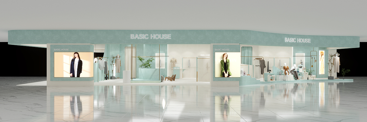 遥望·BASIC HOUSE丨直播间设计丨（图ZMzU2MjI4NjUy） - 展陈设计 - 站酷设计师爷傲奈我何丨原创素材 - 站酷ZCOOL